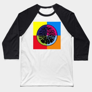 Pop art lemon slice Baseball T-Shirt